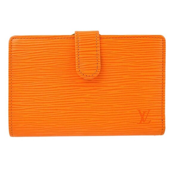 Louis Vuitton Orange Epi Portefeuille Viennois Wallet Purse - Picture 1 of 7